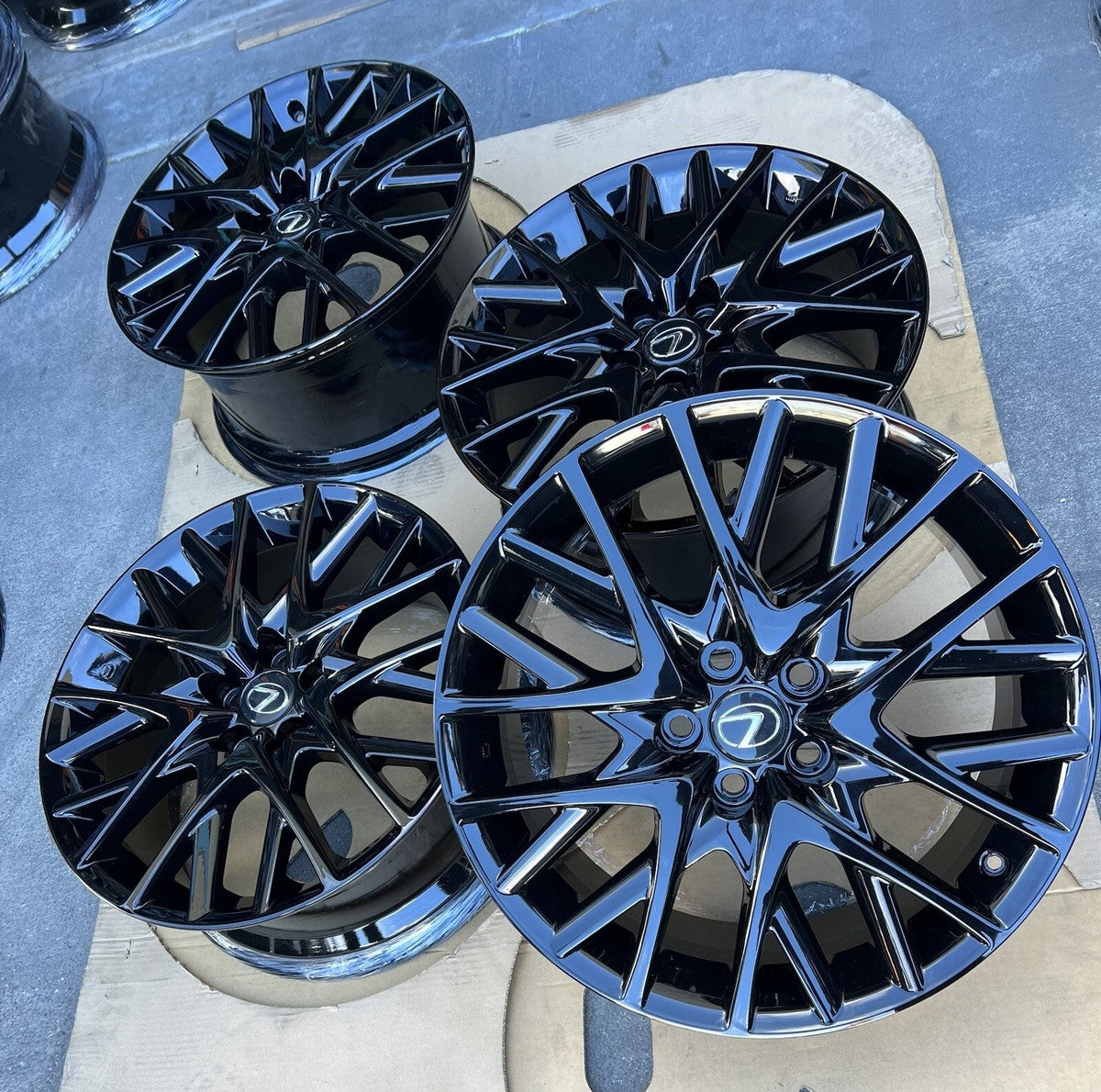 19" Lexus RC350 RC F Sport RC200 RC300 RC 300 RC 350 Wheels Rims BLK Factory OEM